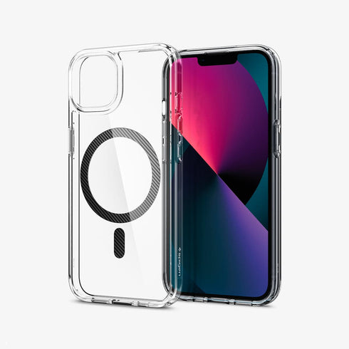 ACS03210 - iPhone 13 Pro Max Case Ultra Hybrid Mag Safe Compatible in white showing the back